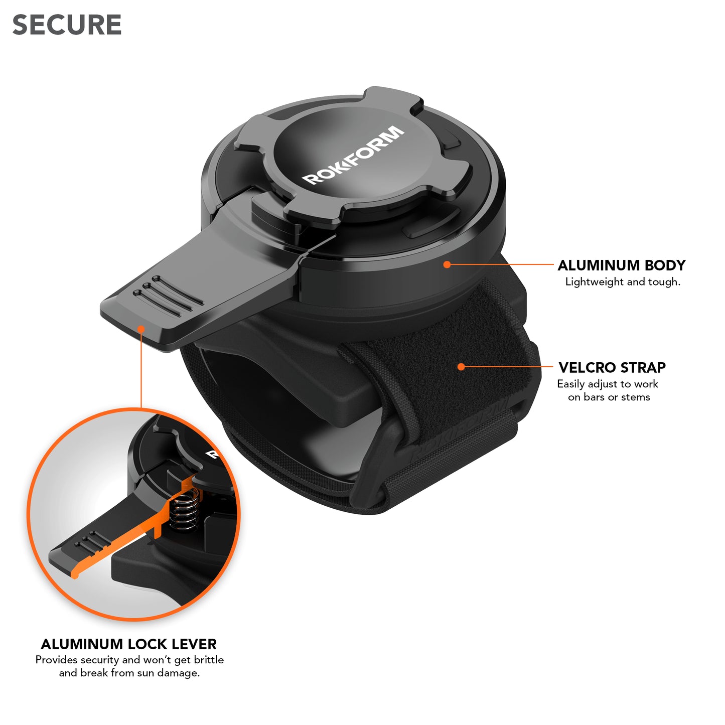 Rokform Sport Series Velcro Bike Mount