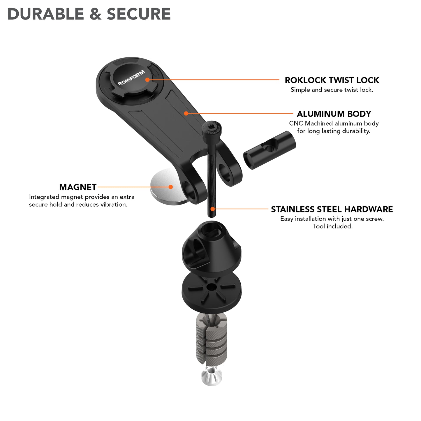 Rokform Pro Series Motorcycle Stem Mount