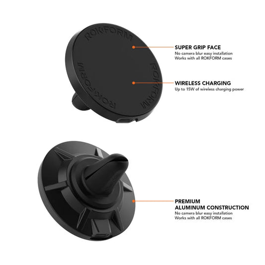 Rokform Draadloze Vent-autolader 15 watt (Magsafe geschikt)