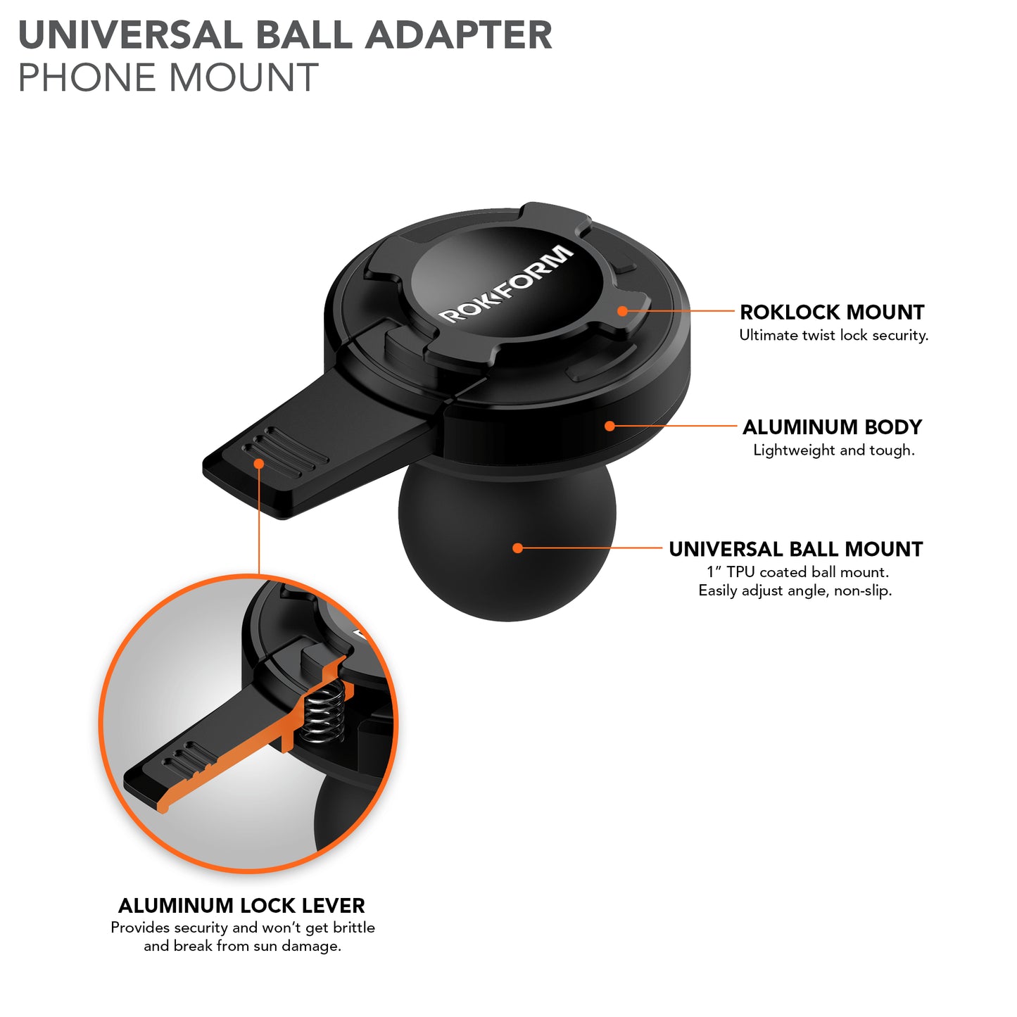 Rokform B-Kogel adapter (25mm)