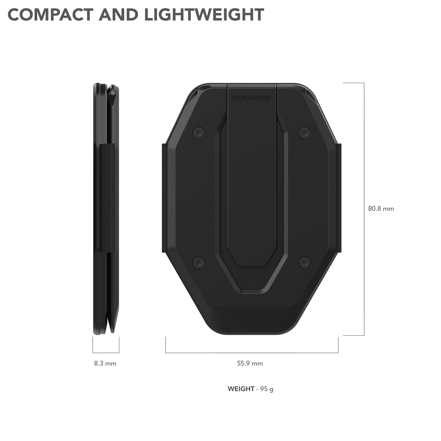 Rokform FUZION Magnetic MAGMAX™ Wallet MagSafe® compatible