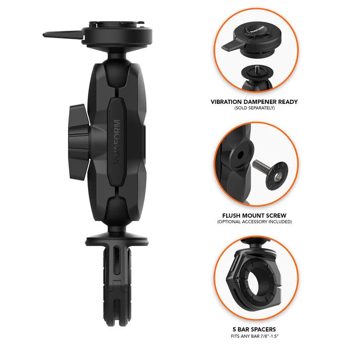 Rokform Pro Ball motorfiets stuur telefoonhouder