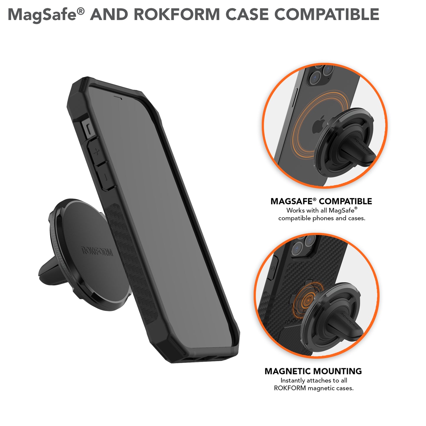 Rokform Dual Magnet Vent Mount - MagSafe®-compatibel